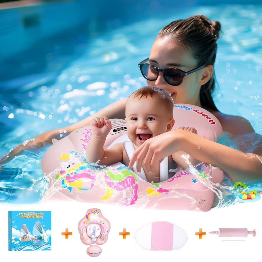 Bouée bébé avec pare soleil intégré
