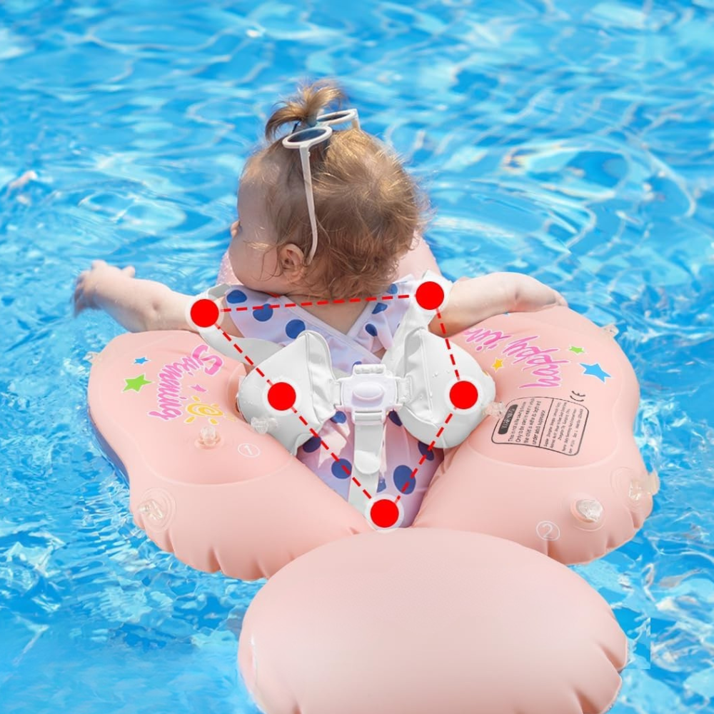 Bouée bébé avec pare soleil intégré