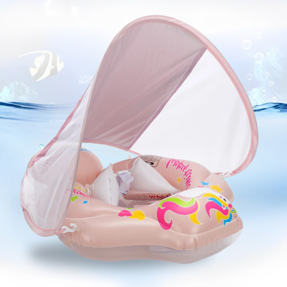 Bouée bébé avec pare soleil intégré